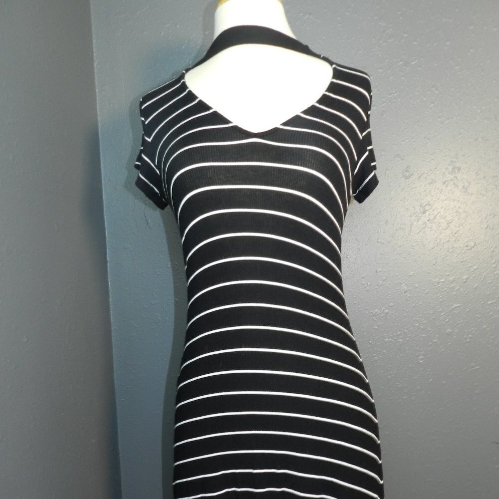 American Eagle Outfitters Soft Sexy Womens Black And White Striped Dress Size S